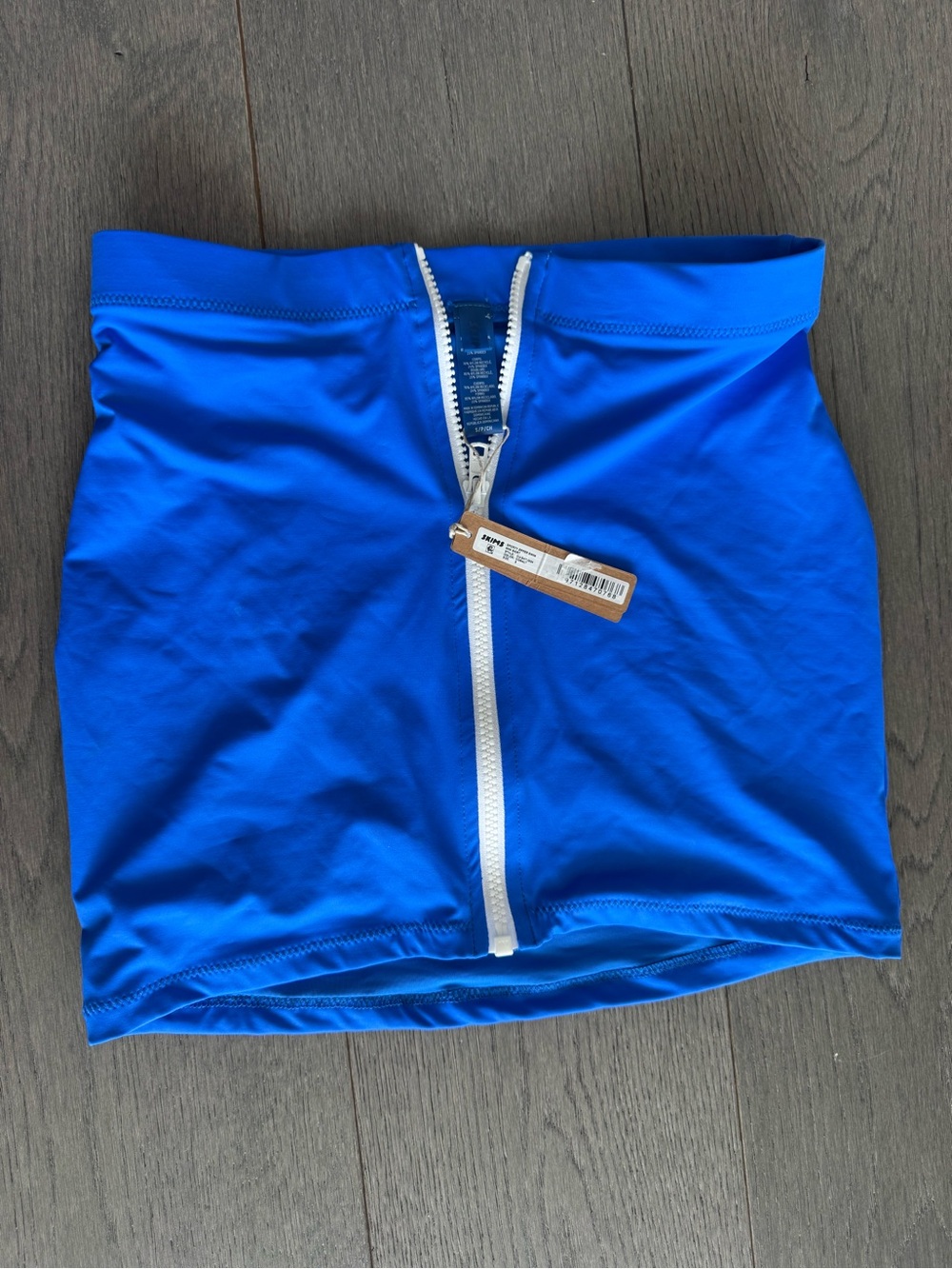 skims sporty zipper swim mini skirt